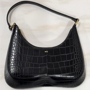 JW PEI Ruby Shoulder Bag in Black Croc